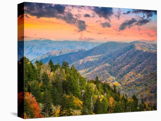 Autumn Morning in the Smoky Mountains National Park-Sean Pavone-Premier Image Canvas