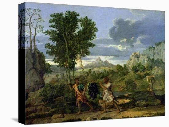 Autumn, or the Bunch of Grapes Taken from the Promised Land, 1660-64-Nicolas Poussin-Premier Image Canvas