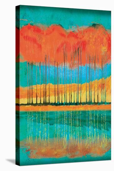 Autumn Pond-Toy Jones-Stretched Canvas