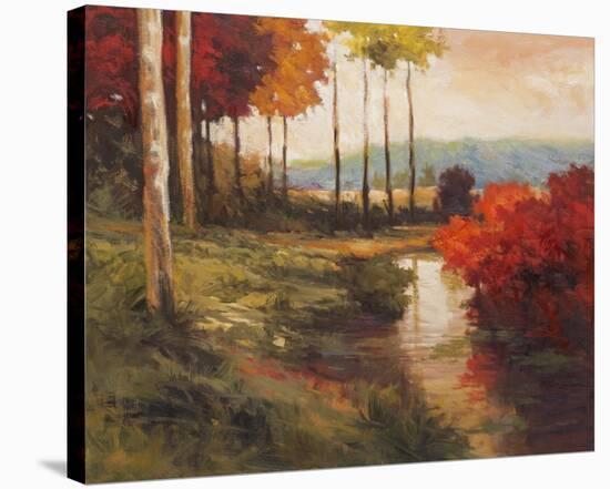 Autumn River in Tuscany-Kanayo Ede-Stretched Canvas