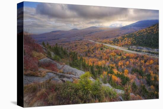 Autumn Road Through the White Mountains, New Hampshire-Vincent James-Premier Image Canvas