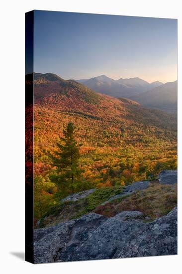 Autumn trees on mountain, Baxter Mountain, Adirondack Mountains State Park, New York State, USA-null-Premier Image Canvas