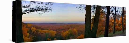 Autumn vista in Brown County State Park, Indiana, USA-Anna Miller-Premier Image Canvas
