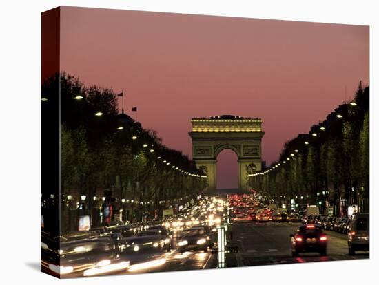Avenue Des Champs Elysees and the Arc De Triomphe, Paris, France-Neale Clarke-Premier Image Canvas
