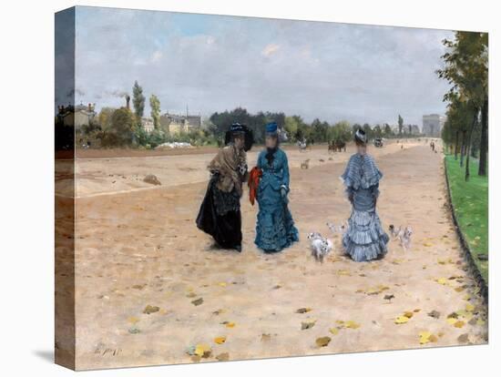 Avenue Du Bois De Boulogne-Giuseppe De Nittis-Premier Image Canvas