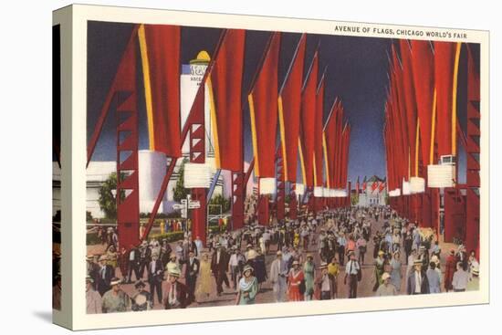 Avenue of Flags, Chicago World's Fair-null-Stretched Canvas