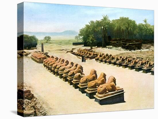 Avenue of Ram-Headed Sphinxes, Temple of Amun-Re, Karnak, Luxor, Egypt, 20th Century-null-Premier Image Canvas