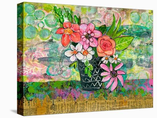 Avery Daisy Florals-Blenda Tyvoll-Stretched Canvas