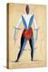 Aviator. Costume Design for the Opera Victory over the Sun by A. Kruchenykh Par Malevich, Kasimir S-Kazimir Severinovich Malevich-Premier Image Canvas