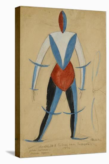 Aviator, Costume Design for the Opera Victory over the Sun by Aleksei Kruchenykh, 1913 (Ink, Gouach-Kazimir Severinovich Malevich-Premier Image Canvas