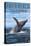 Avila Beach, California - Humpback Whale-Lantern Press-Stretched Canvas