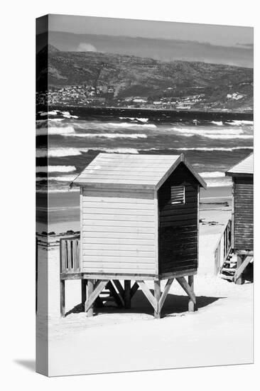 Awesome South Africa Collection B&W - Beach Huts Cape Town II-Philippe Hugonnard-Premier Image Canvas