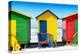 Awesome South Africa Collection - Colorful Beach Huts - Green & Yellow & Red-Philippe Hugonnard-Premier Image Canvas