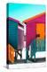 Awesome South Africa Collection - Colorful Houses Rasberry & Orange-Philippe Hugonnard-Premier Image Canvas