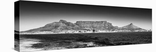 Awesome South Africa Collection Panoramic - Table Mountain - Cape Town B&W-Philippe Hugonnard-Premier Image Canvas