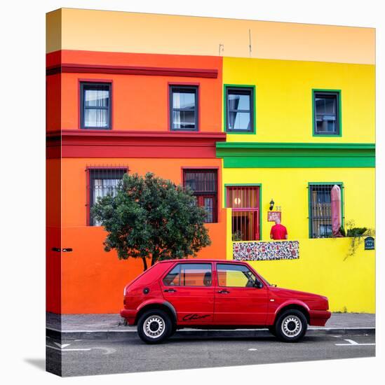 Awesome South Africa Collection Square - Colorful Houses "Red Chico"-Philippe Hugonnard-Premier Image Canvas