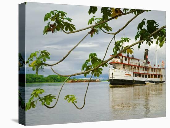 Ayapua Riverboat Making Way Up Amazon River at End of Earthwatch Expedition to Lago Preto, Peru-Paul Harris-Premier Image Canvas