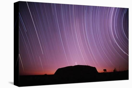 Ayers Rock and Star Trails, Ulru - Kata Tjuta National Park, Australia-null-Premier Image Canvas