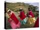 Aymara Women Dance and Spin in Festival of San Andres Celebration, Isla Del Sol, Bolivia-Andrew Watson-Premier Image Canvas