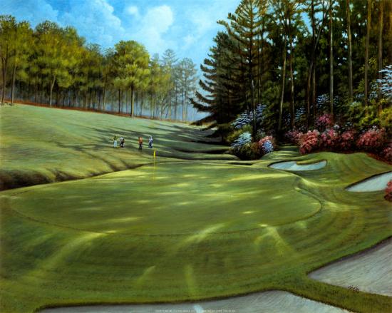 Azalea Hole Golf Course-null-Stretched Canvas