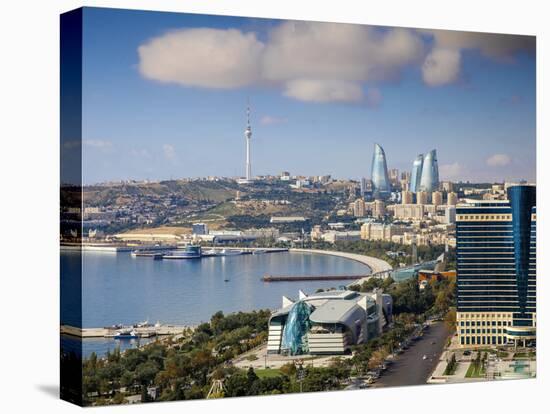 Azerbaijan, Baku, View of City Looking Towards Hilton Hotel-Jane Sweeney-Premier Image Canvas
