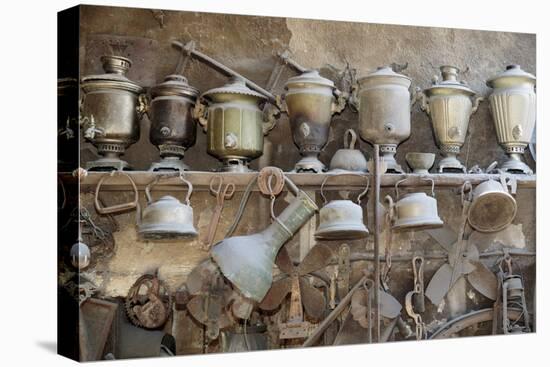 Azerbaijan, Lahic. A Collection of Antique Kettles and Pitchers-Alida Latham-Premier Image Canvas