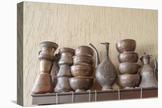 Azerbaijan, Lahic. A Collection of Engraved Bowls and Kettles-Alida Latham-Premier Image Canvas