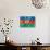 Azerbaijani Flag-daboost-Stretched Canvas displayed on a wall