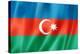 Azerbaijani Flag-daboost-Stretched Canvas