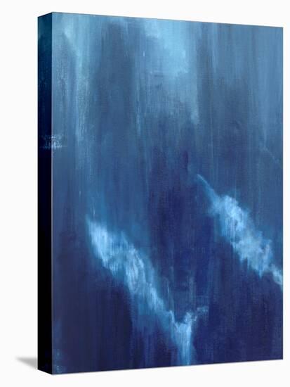 Azul Profundo Triptych I-Suzanne Wilkins-Stretched Canvas