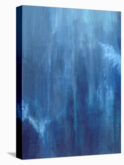 Azul Profundo Triptych II-Suzanne Wilkins-Stretched Canvas