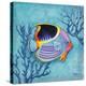 Azure Tropical Fish I-Paul Brent-Stretched Canvas