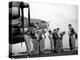 B-17 Flying Fortress Crew of 8th Bomber Command Donning Their Flying Gear Upon Arrival by Jeep-Margaret Bourke-White-Premier Image Canvas