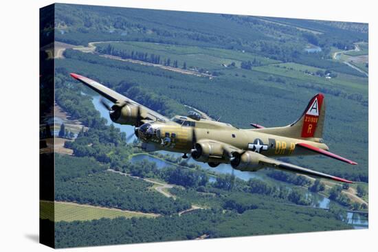 B-17 Flying Fortress Flying over Concord, California-Stocktrek Images-Premier Image Canvas