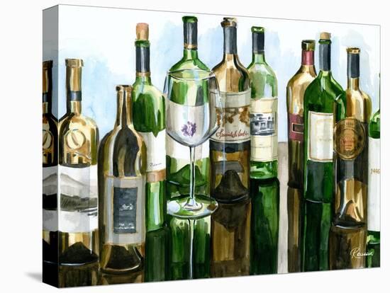 B&G Bottles I-Heather French-Roussia-Stretched Canvas