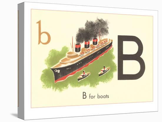 B is for Boats-null-Stretched Canvas