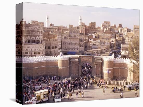 Bab Al Yemen, Old Town, Sana'A, Unesco World Heritage Site, Republic of Yemen, Middle East-Sergio Pitamitz-Premier Image Canvas