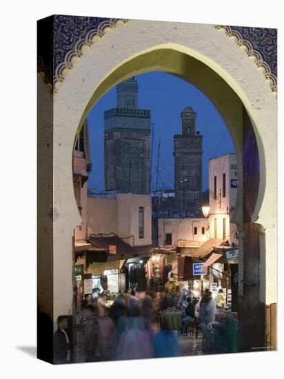 Bab Bou Jeloud Gate, Fes El-Bali, Fes, Morocco-Walter Bibikow-Premier Image Canvas