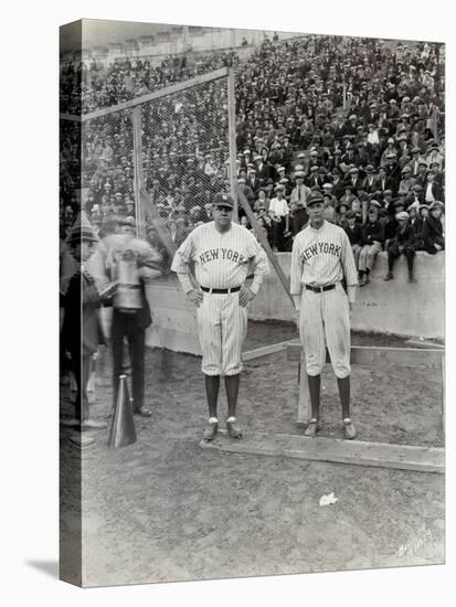 Babe Ruth and Bob Museul, October 18, 1924-Marvin Boland-Premier Image Canvas