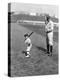 Babe Ruth and Mascot, 1922-null-Stretched Canvas