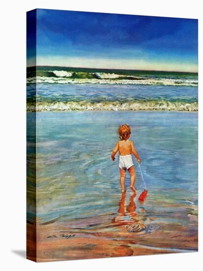 "Baby at the Beach," July 23, 1949-Austin Briggs-Premier Image Canvas
