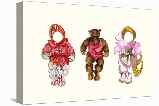 Baby Bear Paper Doll-Zelda Fitzgerald-Stretched Canvas