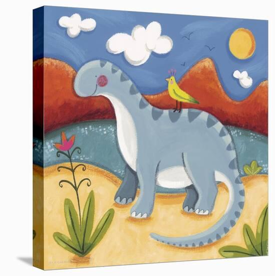 Baby Dippy The Diplodocus-Sophie Harding-Stretched Canvas