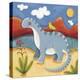 Baby Dippy The Diplodocus-Sophie Harding-Stretched Canvas