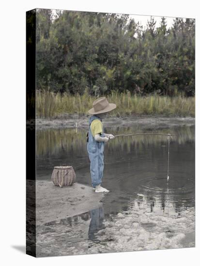 Baby in a Saddle Bag on a Horse.-Nora Hernandez-Premier Image Canvas