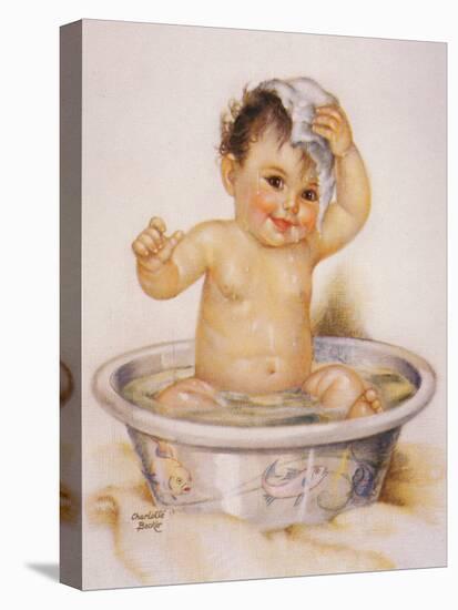 Baby in the Tub-unknown unknown-Stretched Canvas