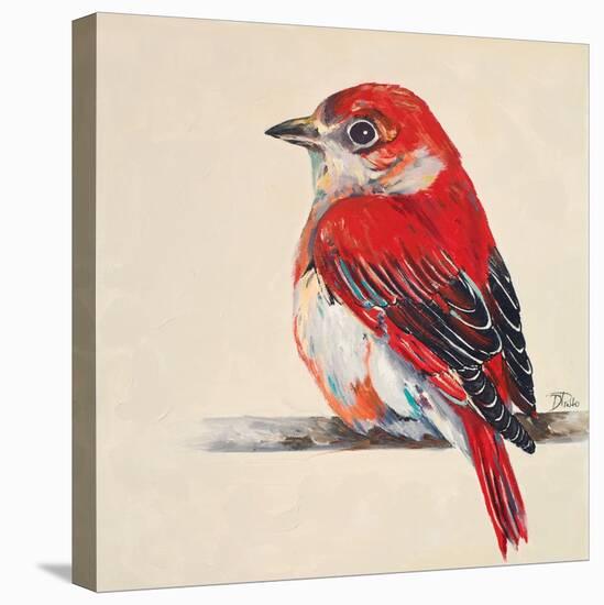 Baby Red Bird II-Patricia Pinto-Stretched Canvas