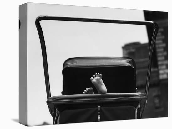 Baby's Feet Peeking out of Carriage-Bettmann-Premier Image Canvas