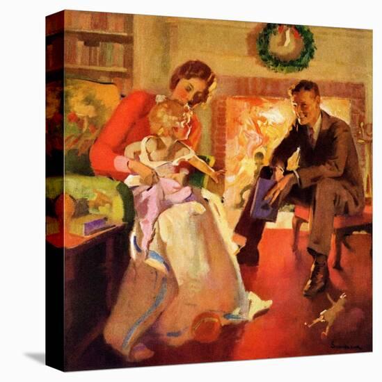 "Baby's First Christmas,"December 1, 1929-Haddon Sundblom-Premier Image Canvas