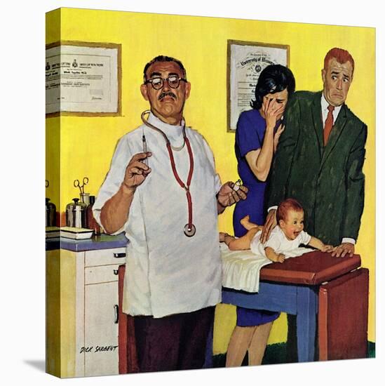 "Baby's First Shot," March 3, 1962-Richard Sargent-Premier Image Canvas
